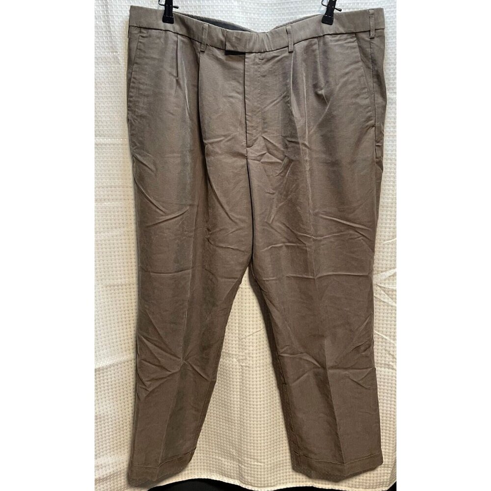 Docker Khakis jeans mens 41 x 31 pleated relaxed fit high rise chino pants hook